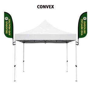 custom feather flag for 10x10 pop up tents (hardware & custom flag)